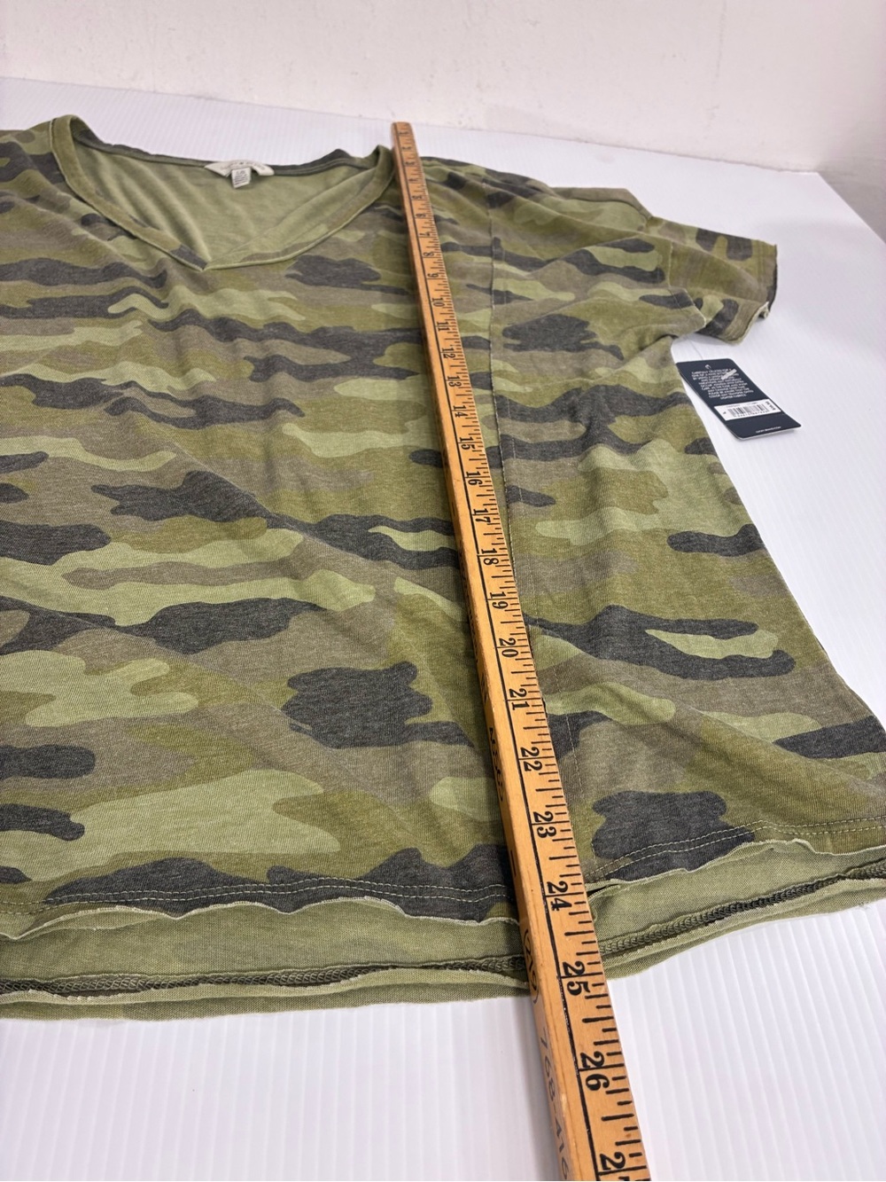 Lucky Brand Olive and Dark Green Camo V-Neck Tee - Picture 8 of 8